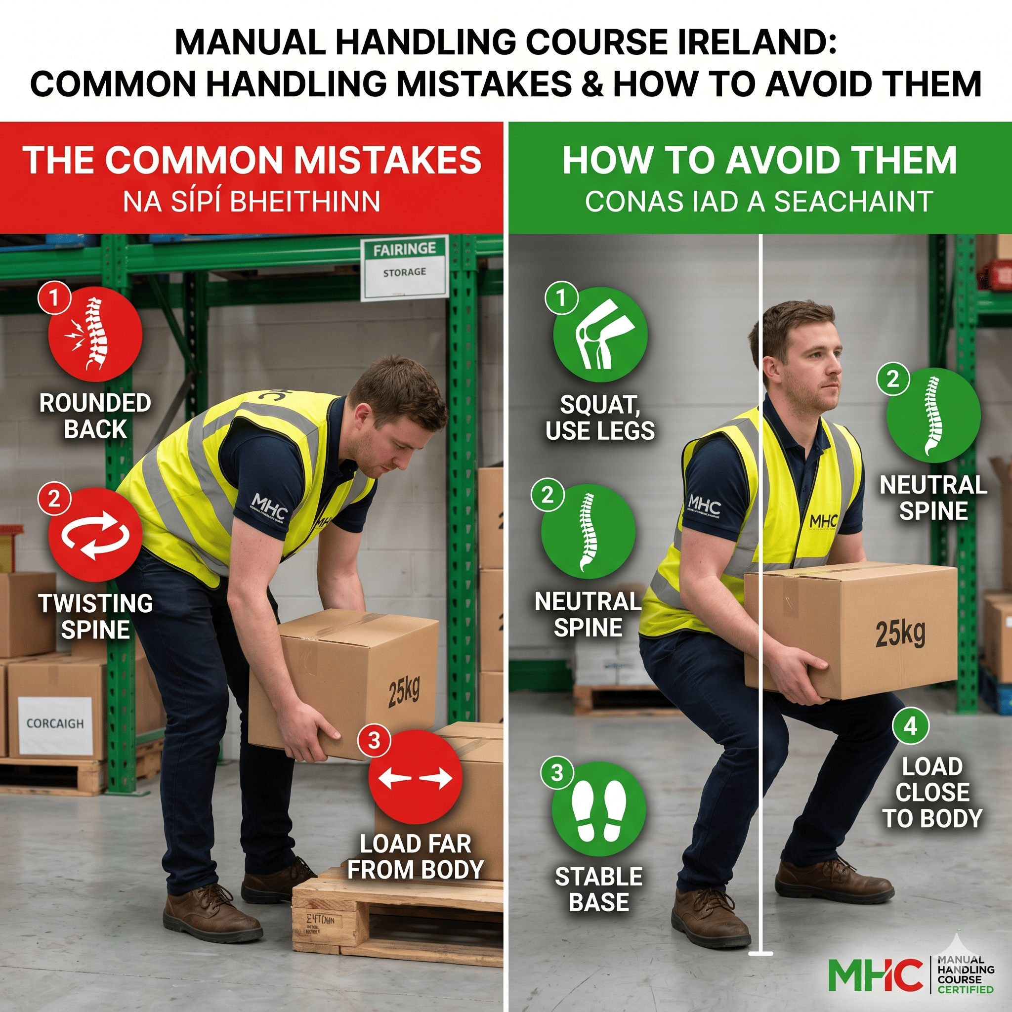 Manual Handling Course Ireland: Common Handling Mistakes and How to Avoid Them