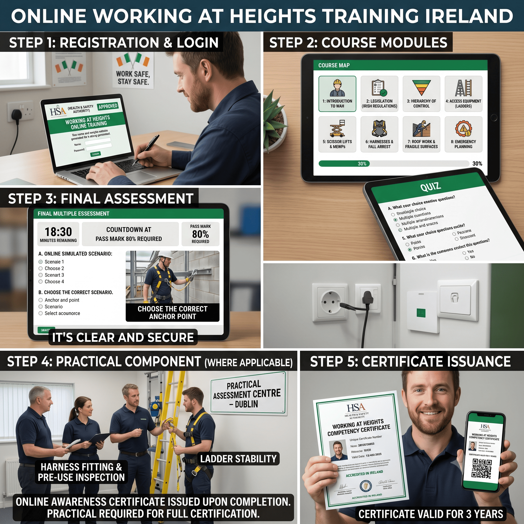 Online Working at Heights Training Ireland: Step-by-Step Certification Guide