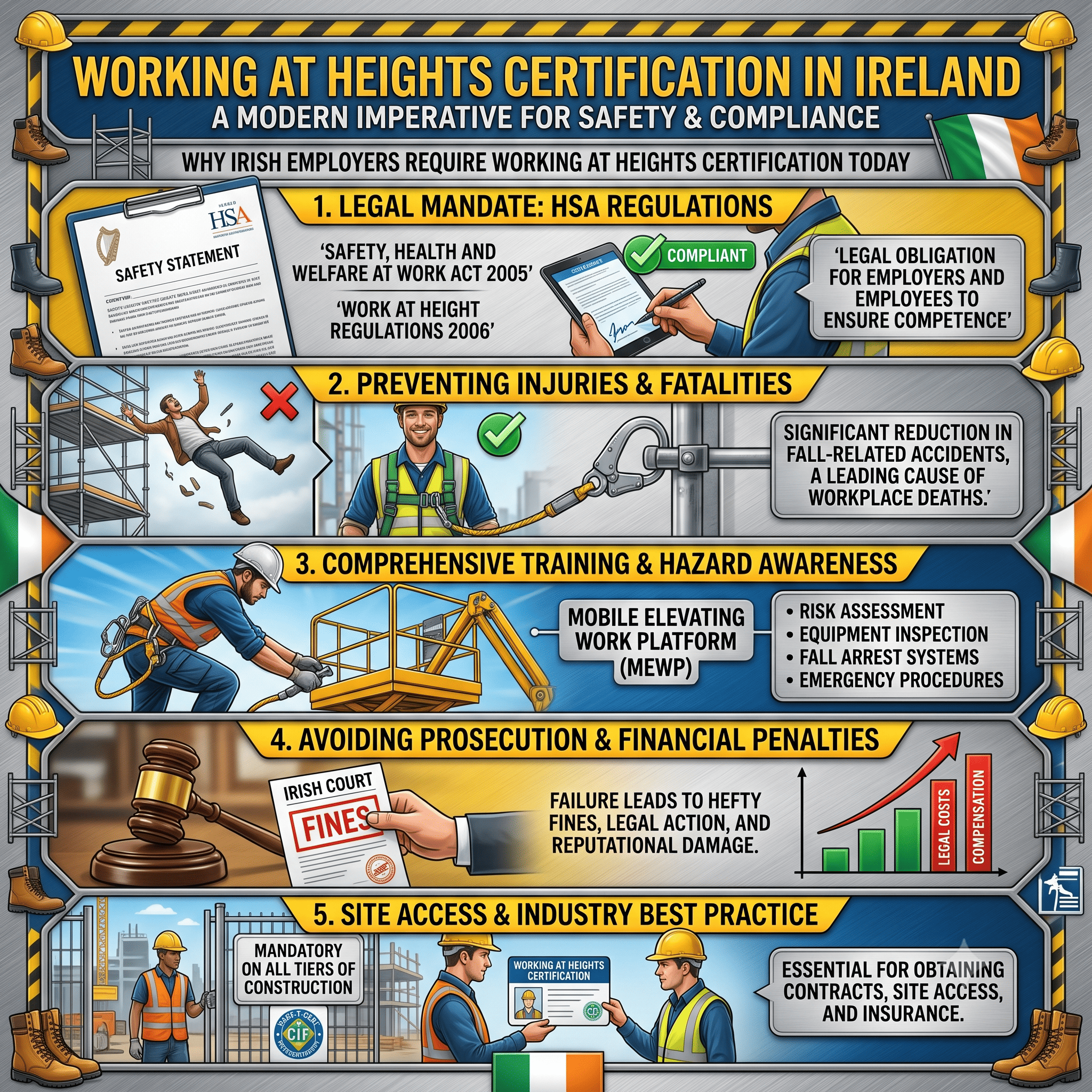 Working at Heights Safety Rules in Ireland: Training and Compliance Guide