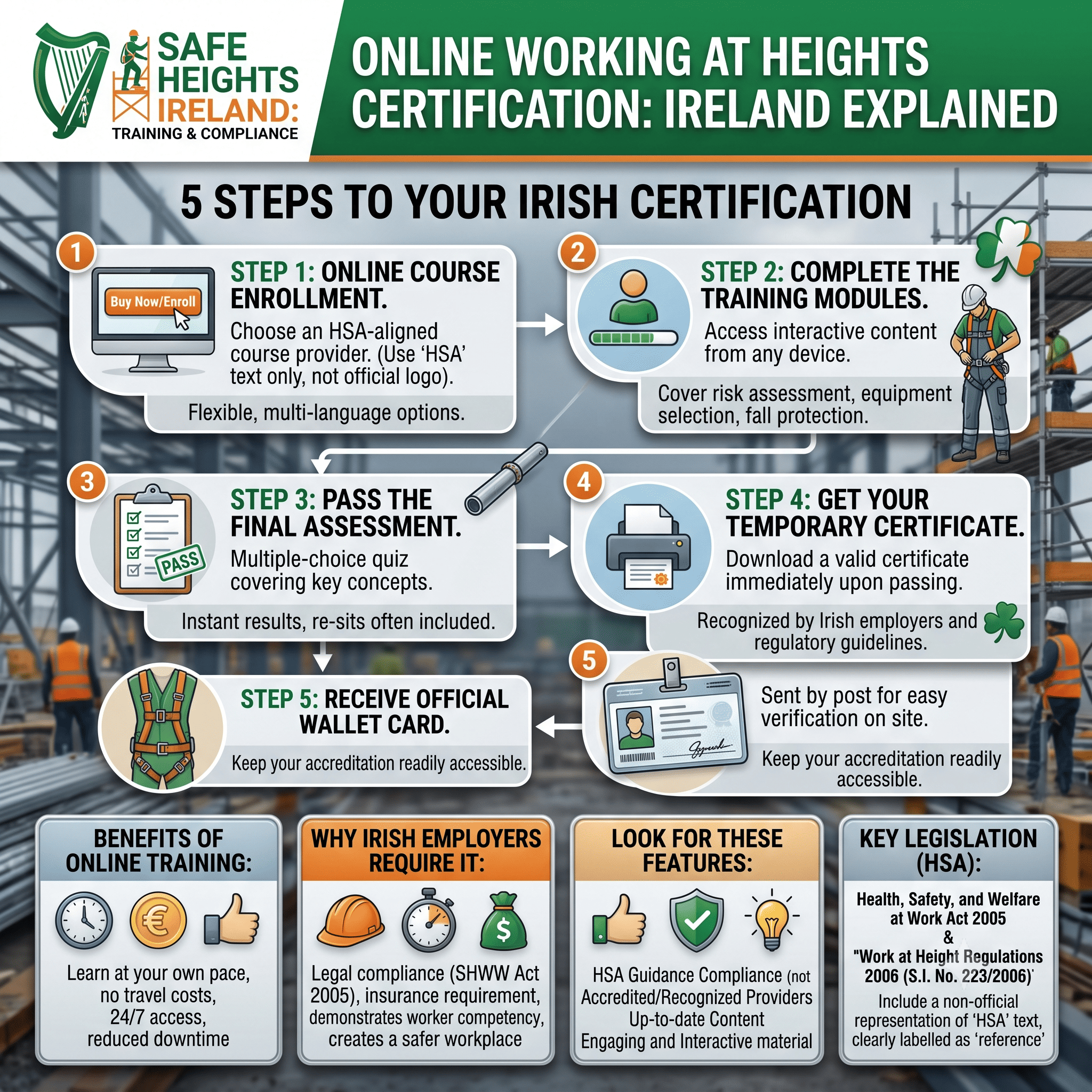 Online Safety Training Ireland: Working at Heights Certification Explained