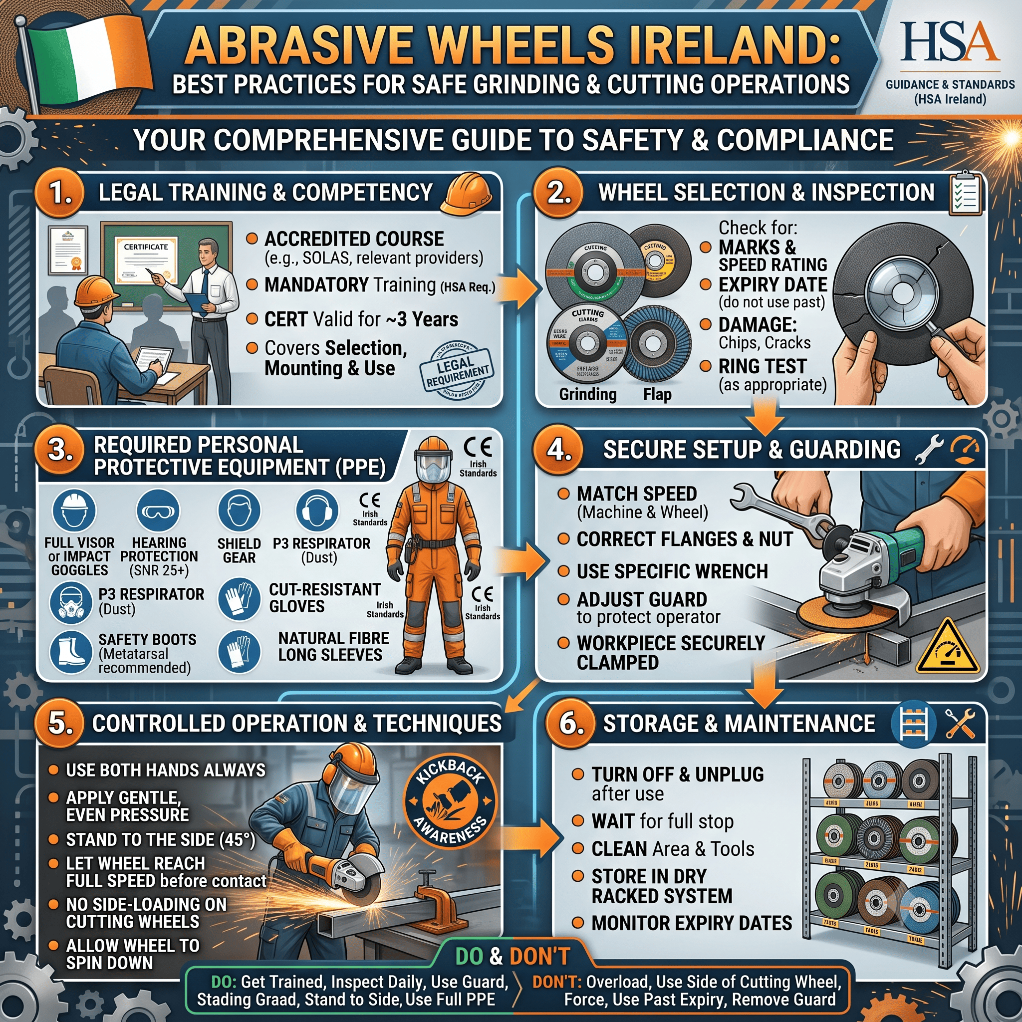 Abrasive Wheels Ireland: Best Practices for Safe Grinding and Cutting Operations