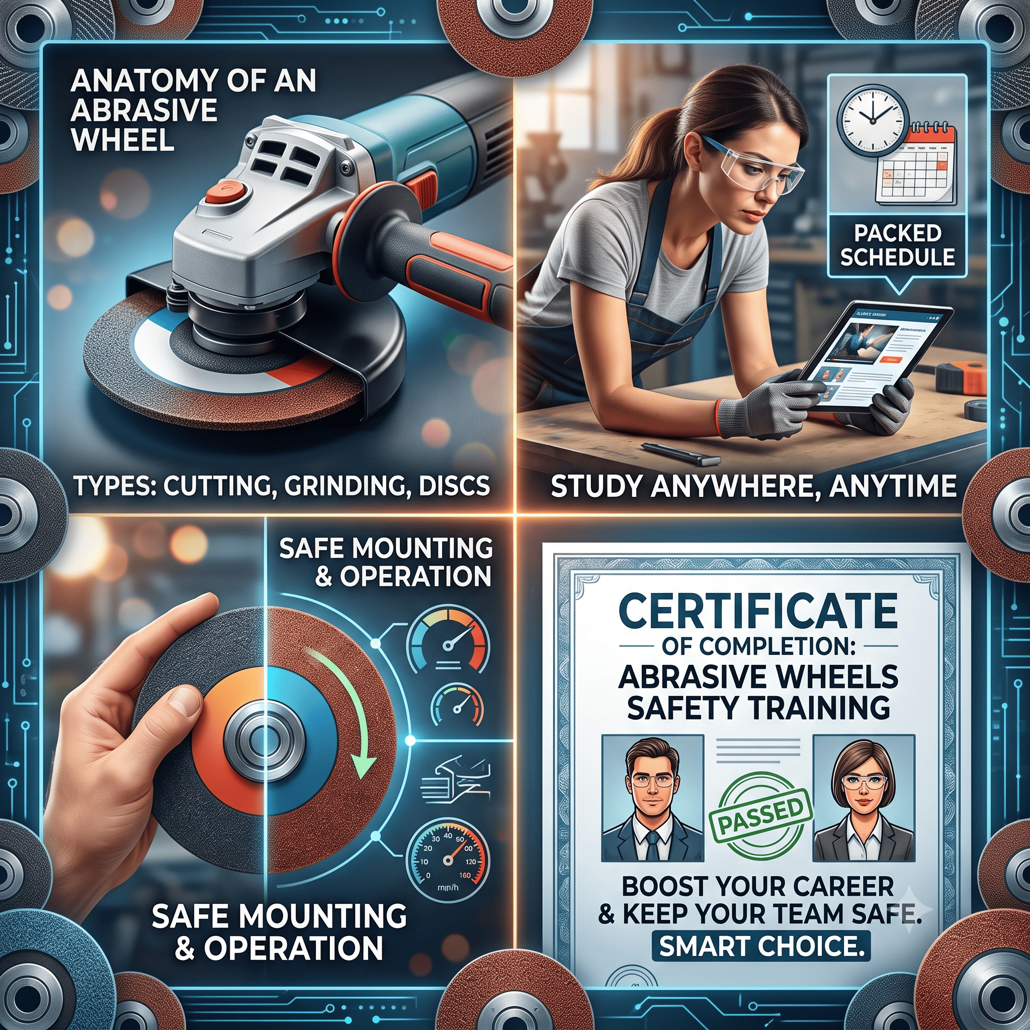 Abrasive Wheels Online Training: The Smart Choice for Busy Professionals