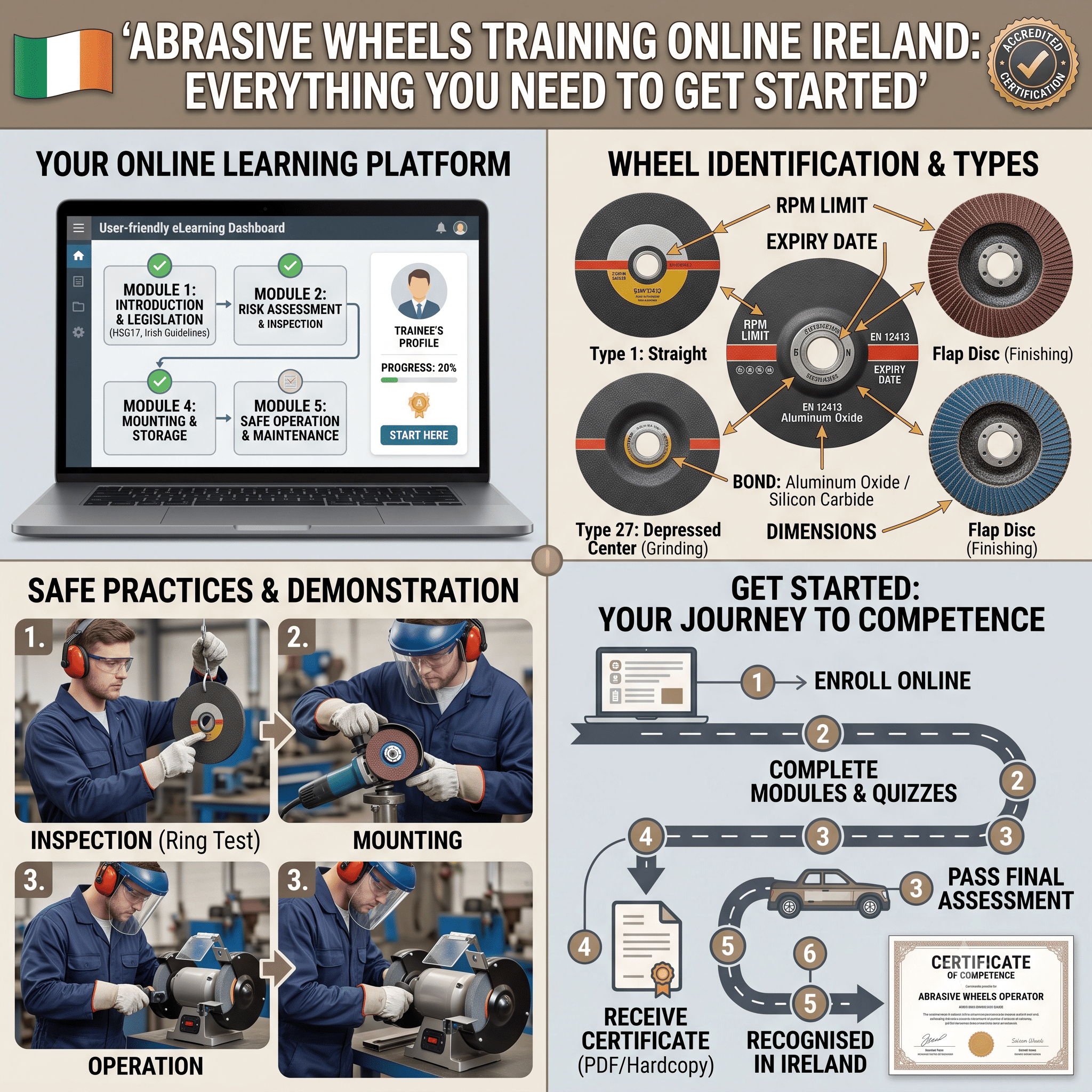 Abrasive Wheels Training Online Ireland: Everything You Need to Get Started