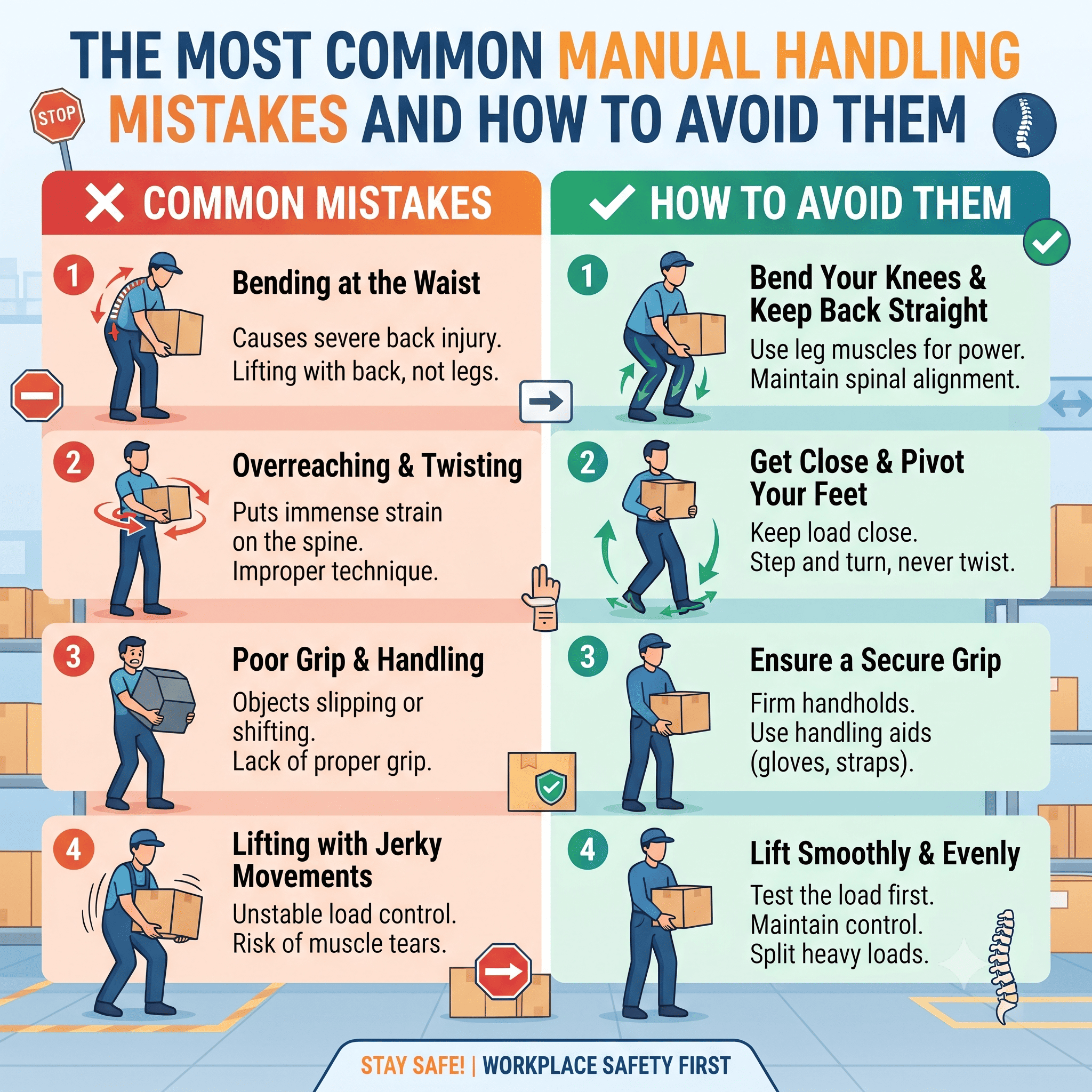 The Most Common Manual Handling Mistakes and How to Avoid Them
