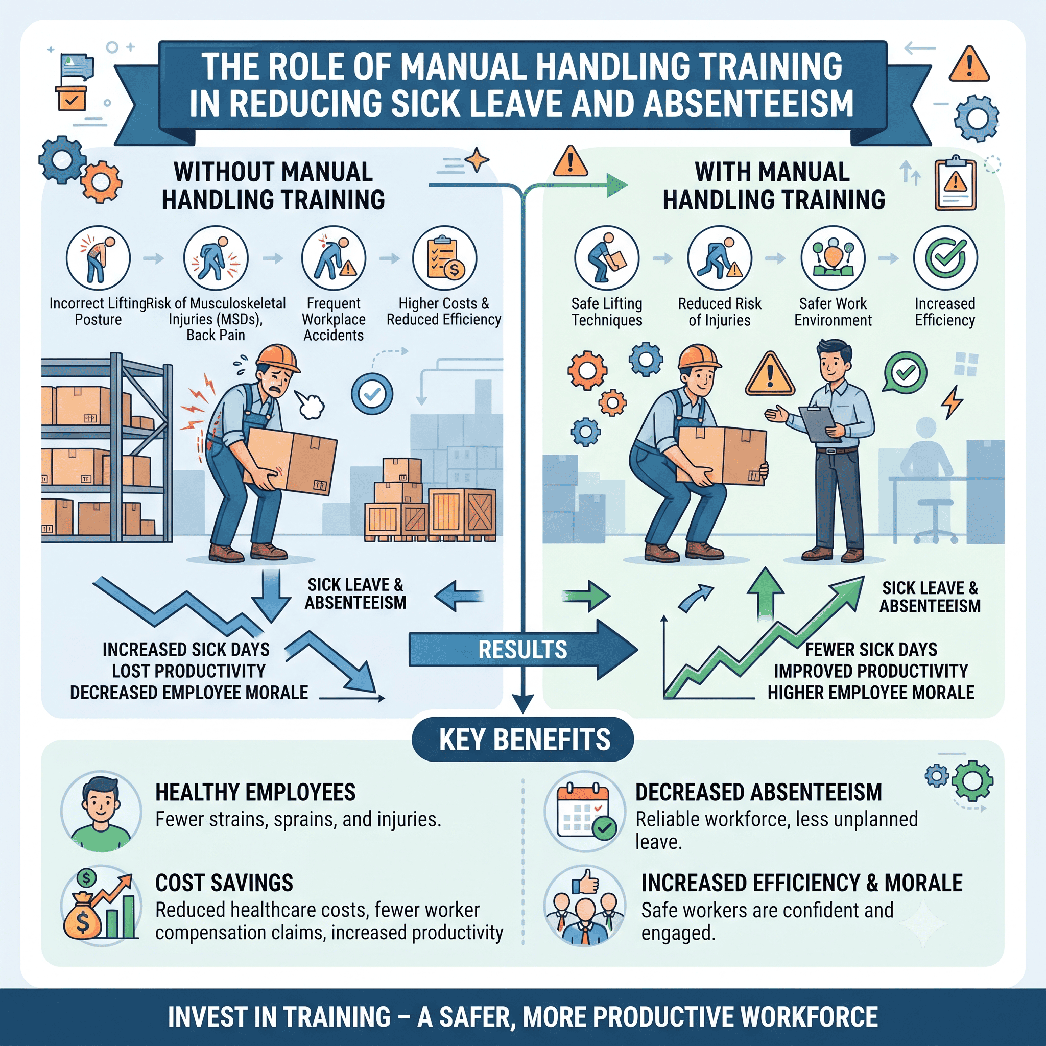 The Role of Manual Handling Training in Reducing Sick Leave and Absenteeism