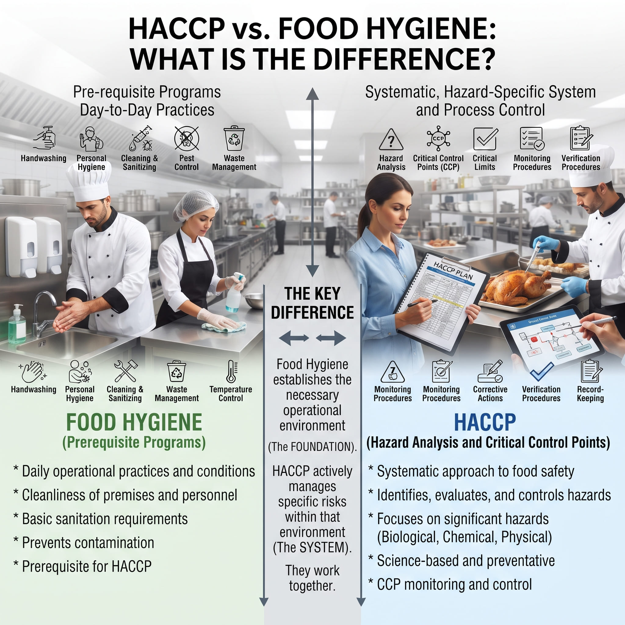 HACCP and Food Hygiene: What Is the Difference?